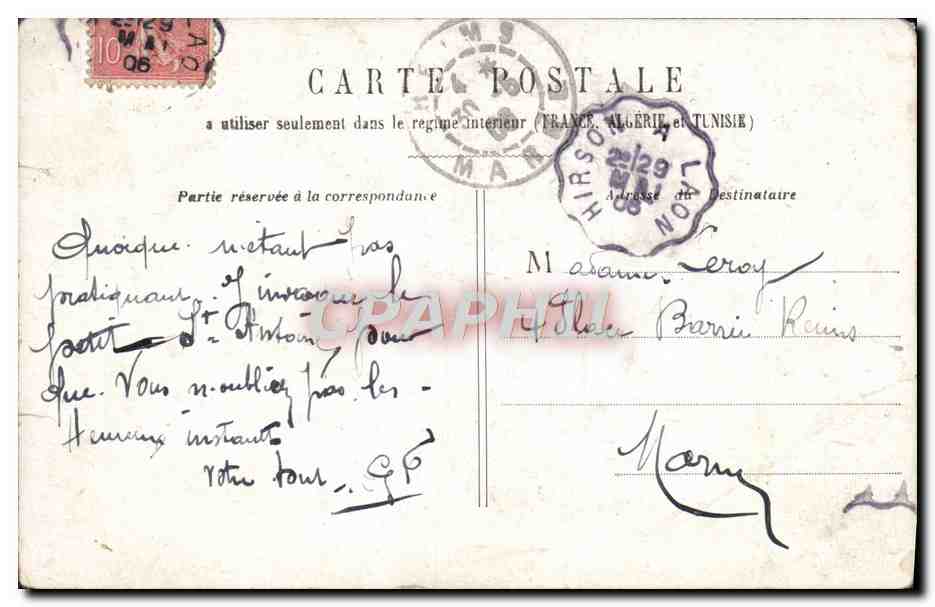 CPA Fantaisie Femme Hirondelles — Rückseite