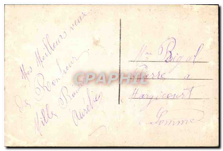 CPA Fantaisie Femme  — Rückseite