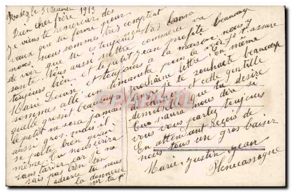 Mujer en piel en la nieve — Bonne Année 781 — editor desconocido — Reverso