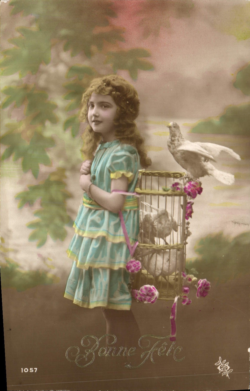 CPA Fantaisie Enfant Colombe 