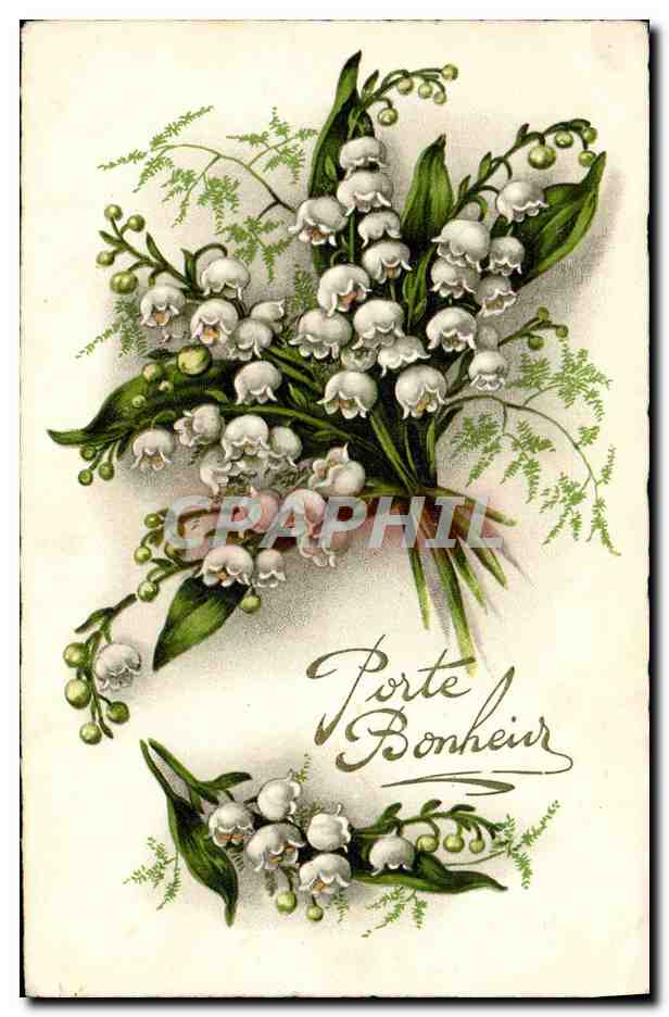 CPA Fantaisie Fleurs Muguet 