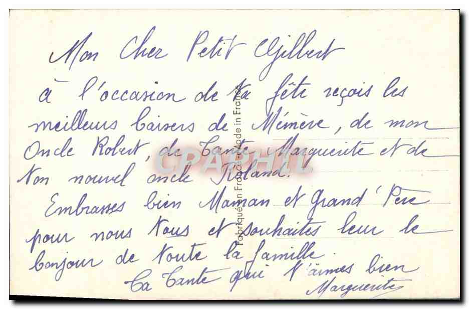 CPA Fantaisie Enfant  — Rückseite