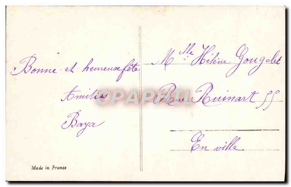 CPA Fantaisie Enfant  — Verso