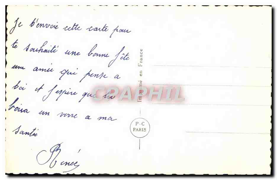 CPA Fantaisie Femme  — Verso