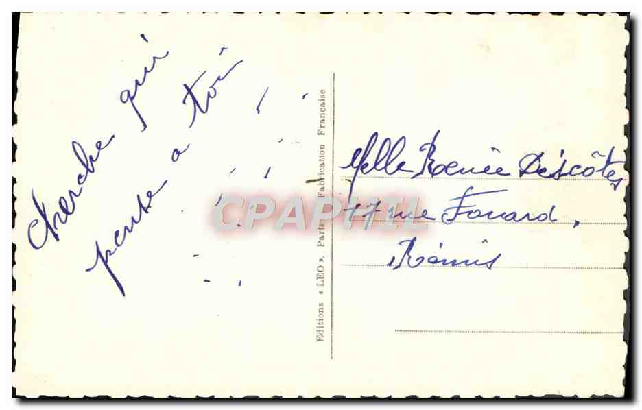 CPA Fantaisie Femme  — Verso