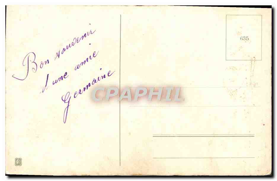 CPA Fantaisie Fleurs  — Back