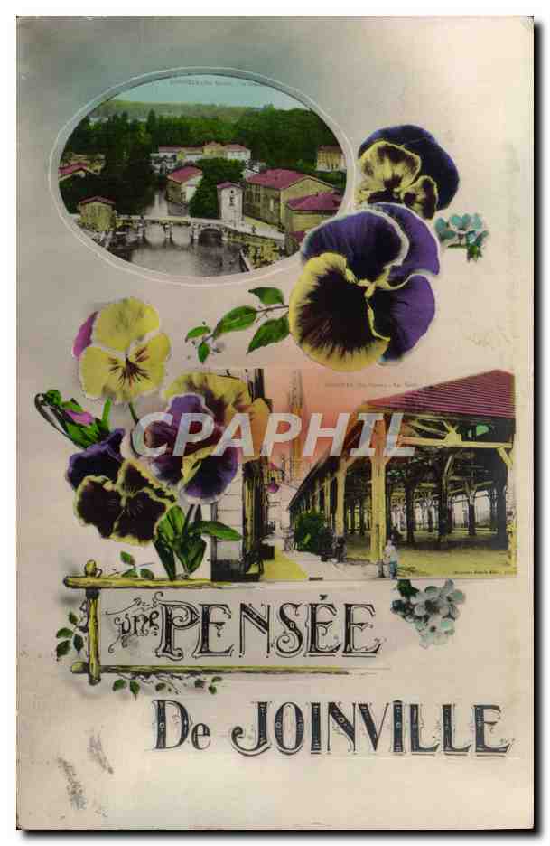 CPA Fantaisie Fleurs Pensee de Joinville