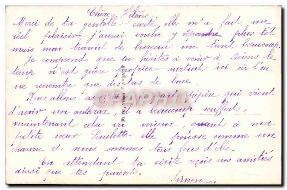 CPA Fantaisie Enfant — Verso