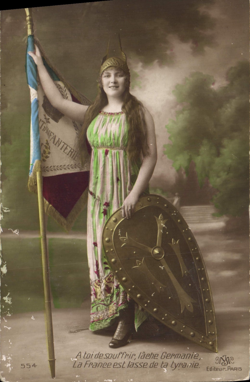 CPA Fantaisie Femme Germanie 