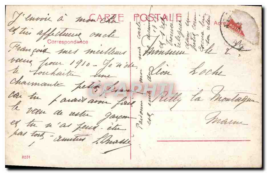 CPA Fantaisie Enfant — Rückseite