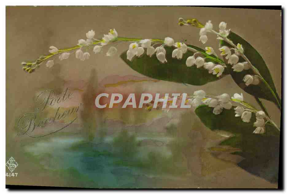 CPA Fantaisie Fleurs Muguet