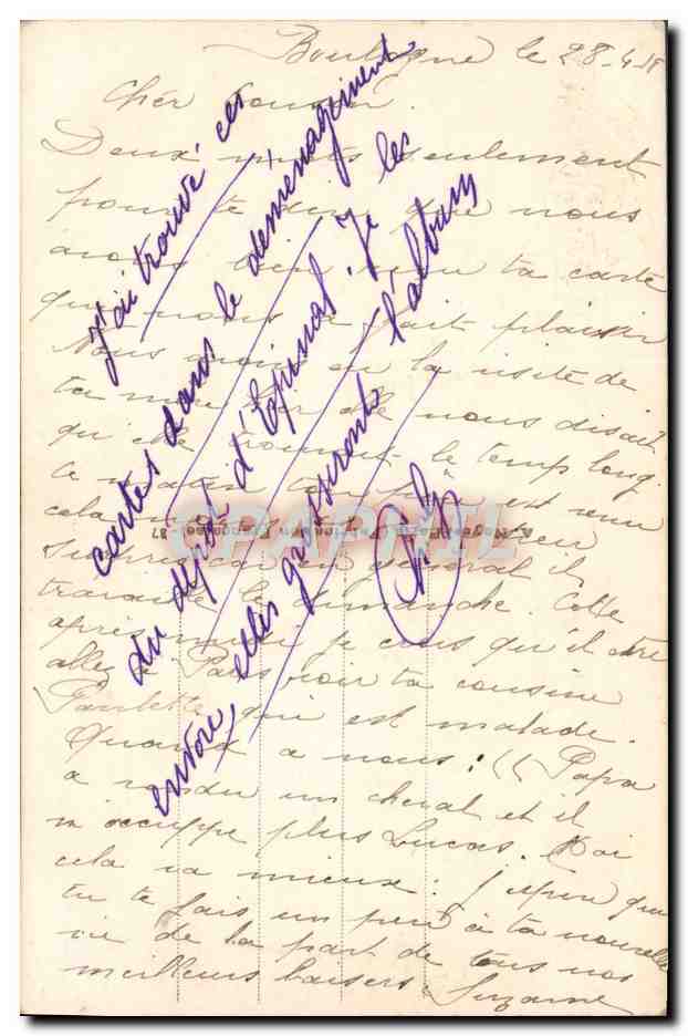 CPA Fantaisie Femme Fleurs — Verso