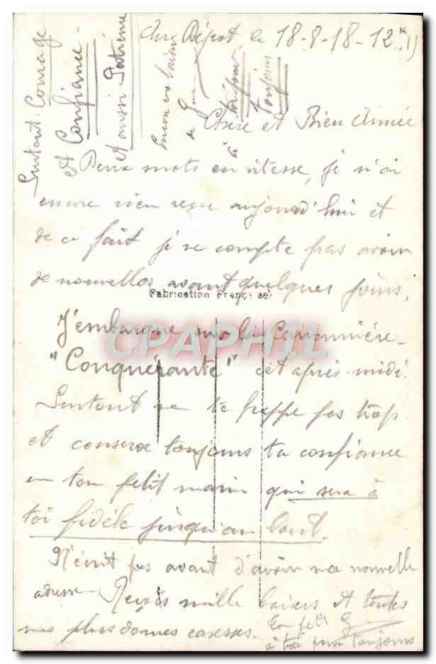Der Kuss — ein charmantes Akt der Hingabe — E.M. n°118 — Rückseite
