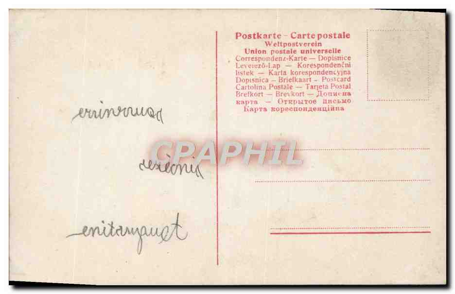 CPA Fantaisie Enfant — Verso