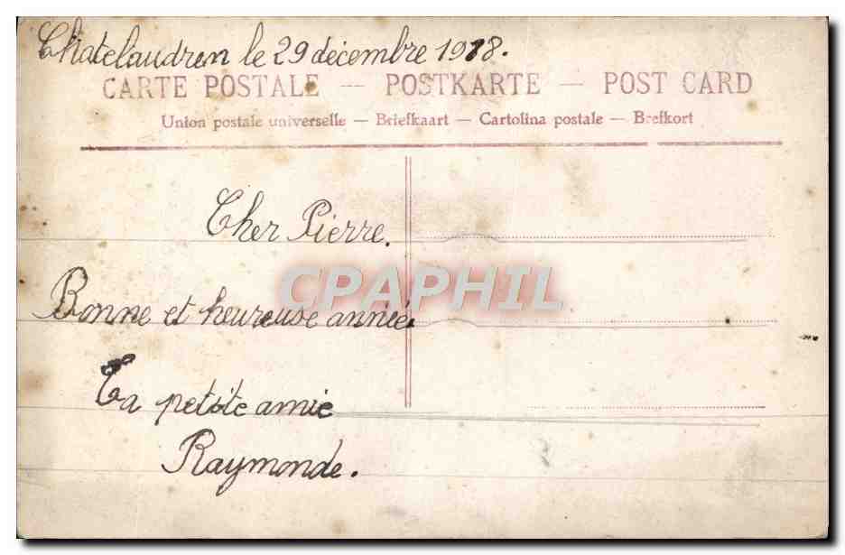CPA Fantaisie Enfant — Rückseite