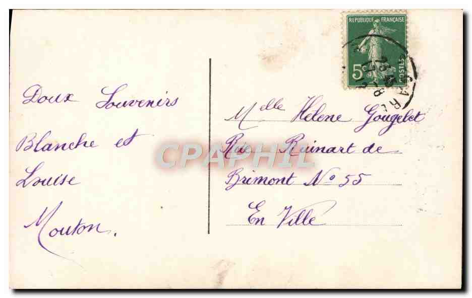 CPA Fantaisie Enfant — Rückseite