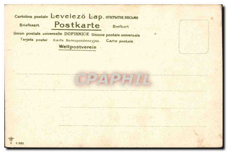 CPA Fantaisie Fleurs — Rückseite