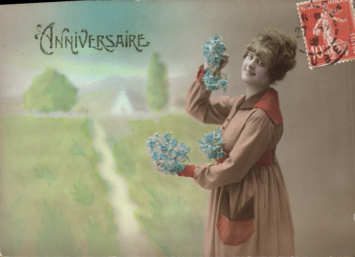 CPA Fantaisie Femme