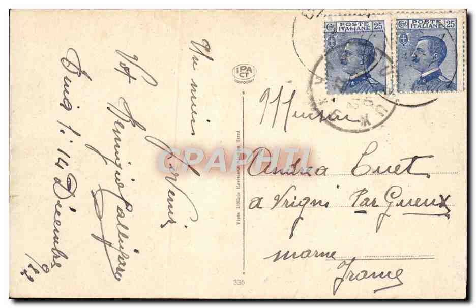 CPA Fantaisie Fleurs — Verso