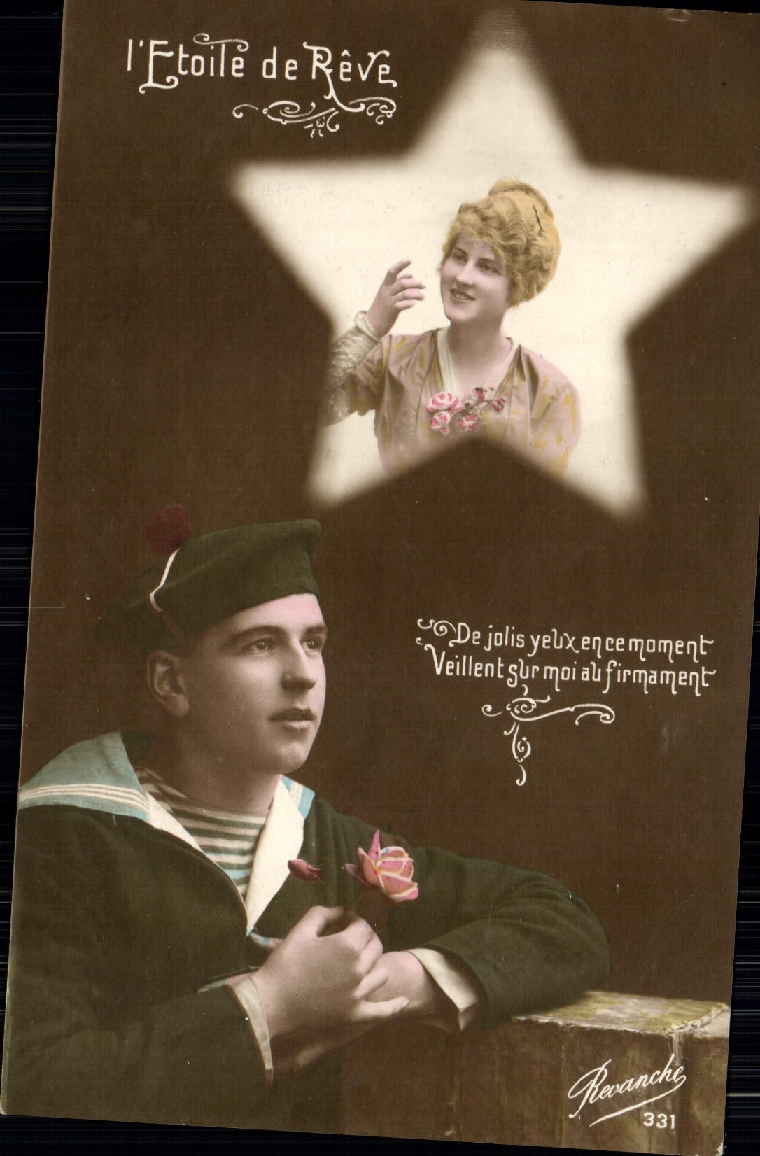 Jeune marin et jeune femme dans une étoile — l'Étoile de Rêve — Revanche 331