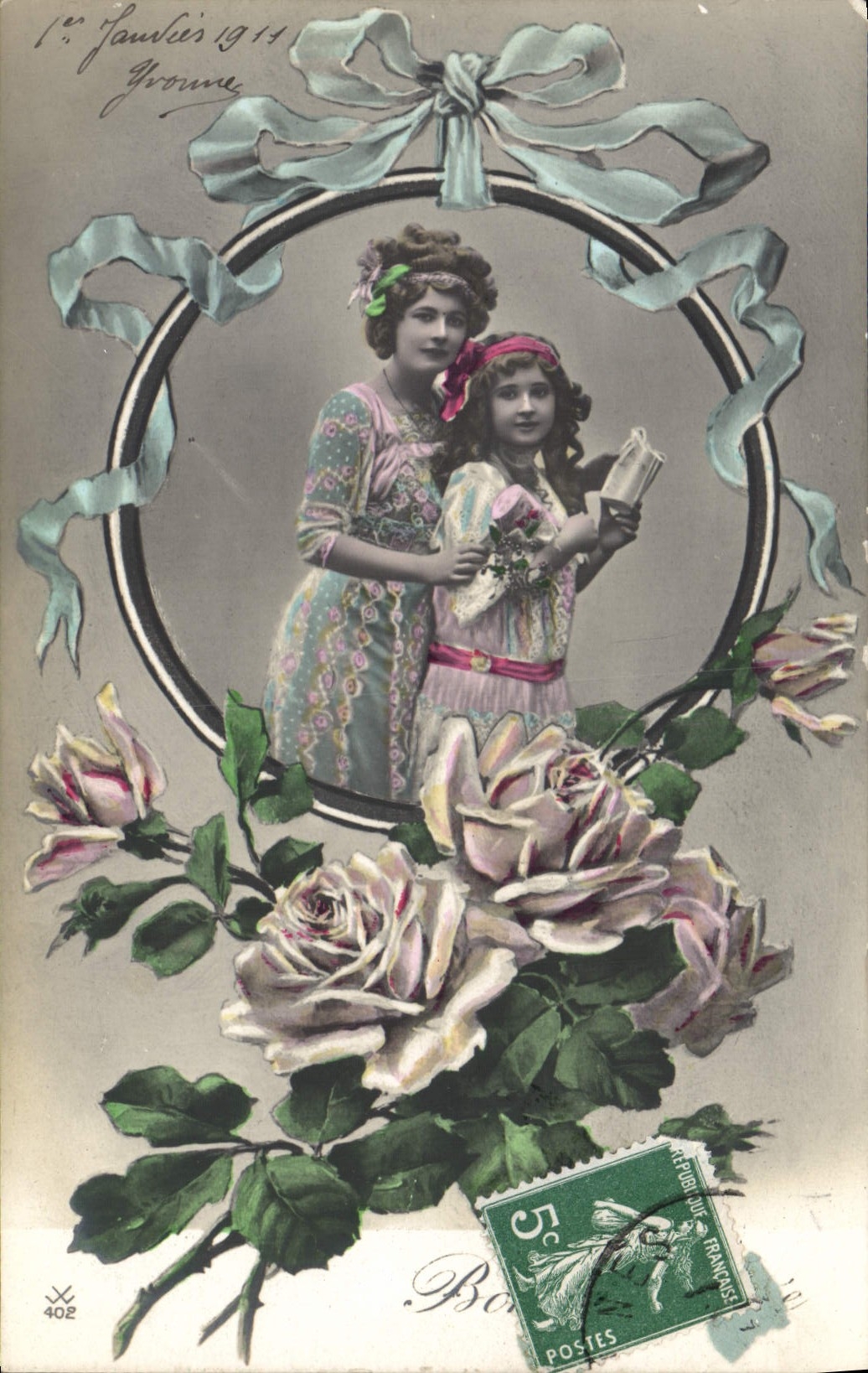 CPA Fantaisie Femme Enfant