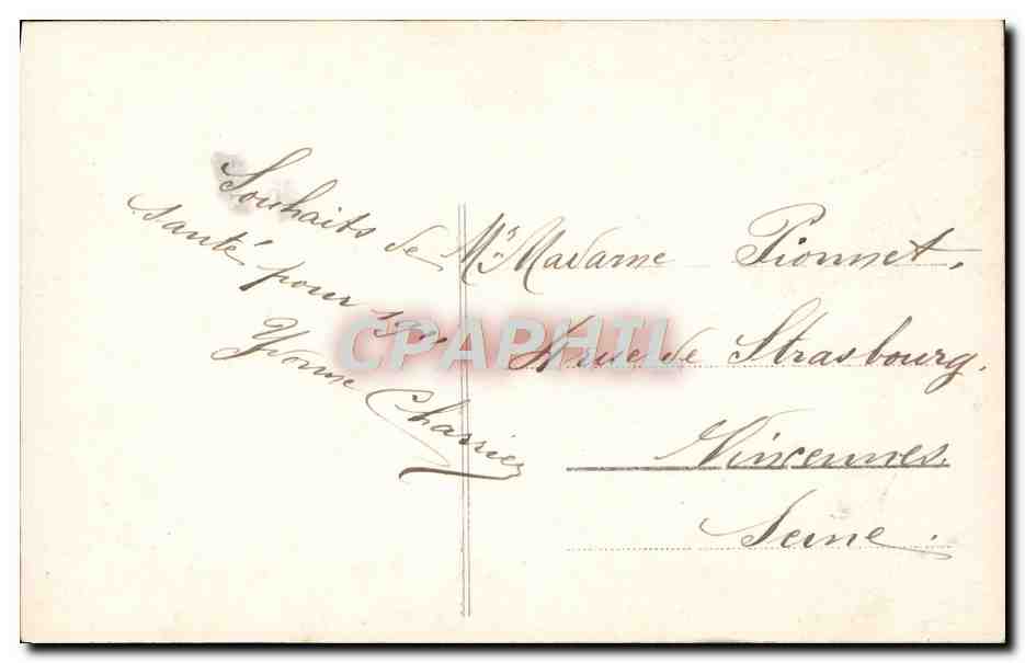 CPA Fantaisie Femme Enfant — Rückseite
