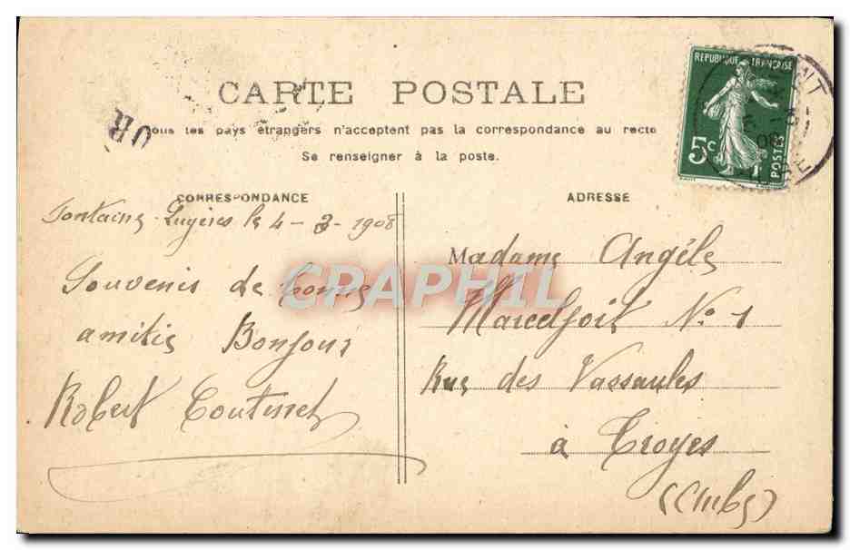CPA Fantaisie Enfant — Rückseite