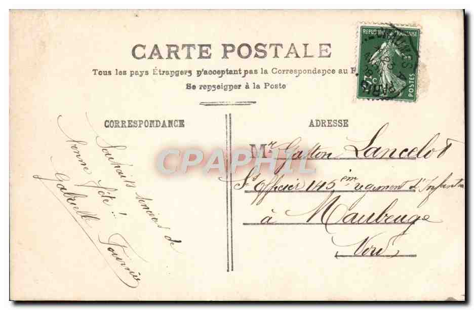 CPA Fantaisie Femme — Rückseite