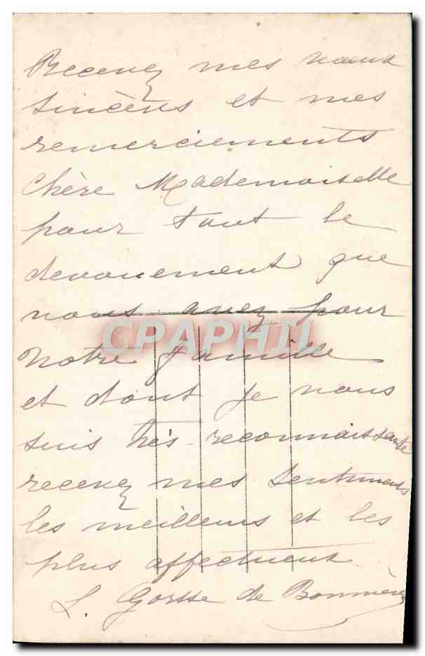 CPA Fantaisie Fleurs — Verso