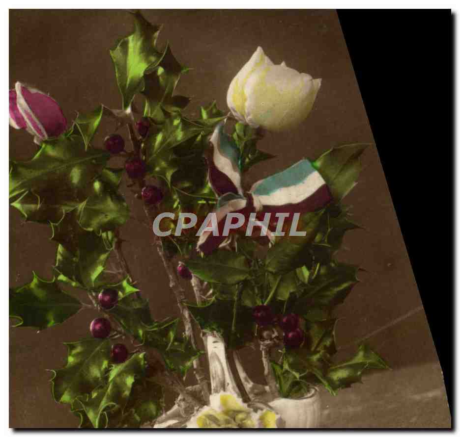 CPA Fantaisie Fleurs