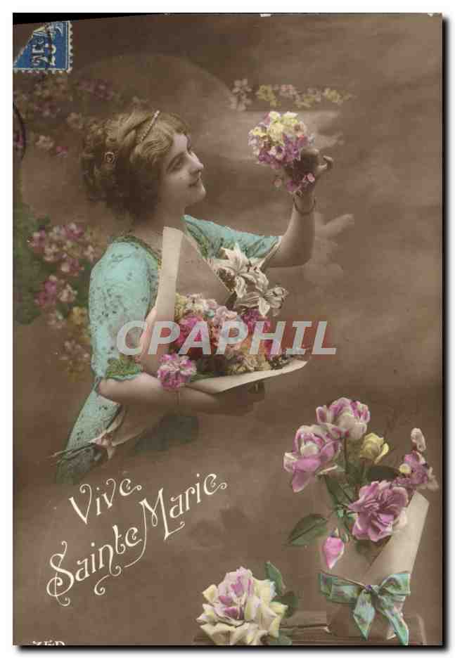 CPA Fantaisie Femme Vive Sainte Marie 