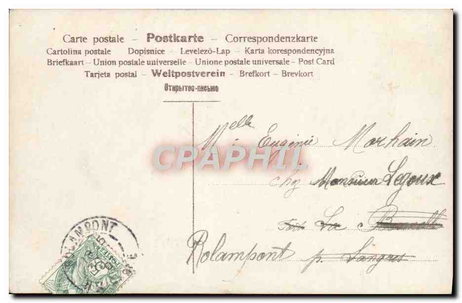 CPA Fantaisie Enfant Peintre — Verso