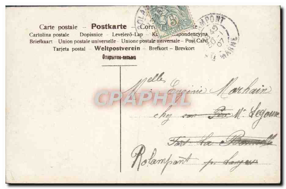 CPA Fantaisie Enfant Peintre — Rückseite