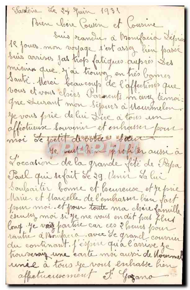CPA Fantaisie Femme — Verso