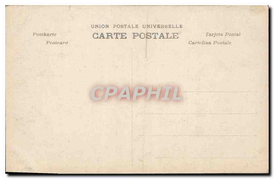 CPA Fantaisie Enfants Ange gardien  — Rückseite