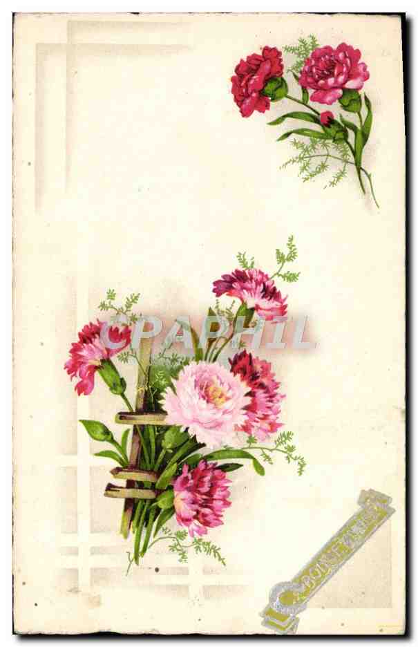 CPA Fantaisie Fleurs