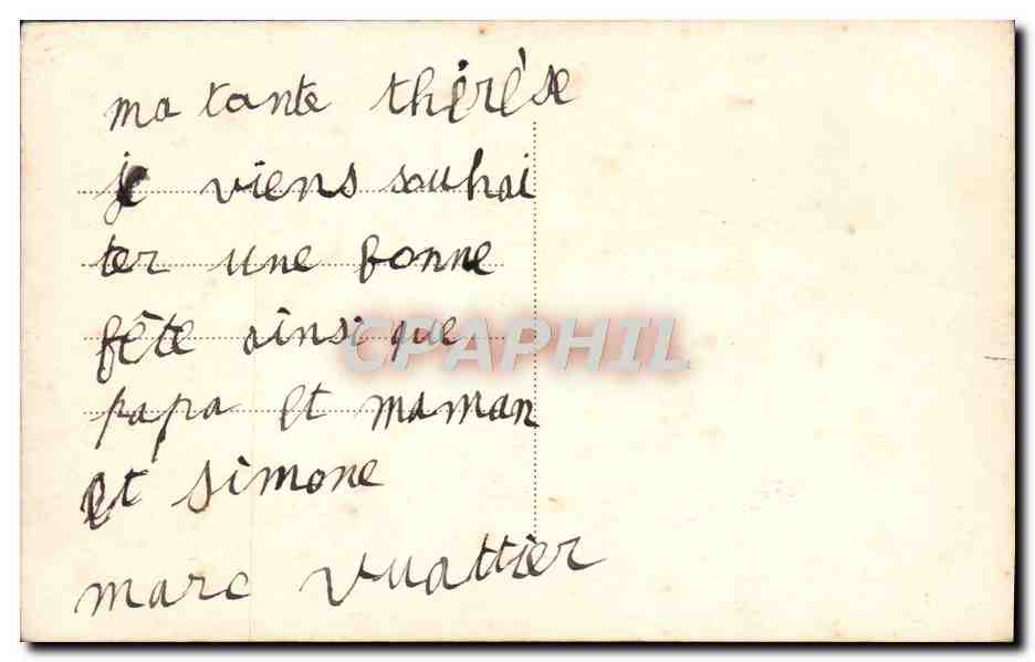 CPA Fantaisie Enfants Poupee — Rückseite