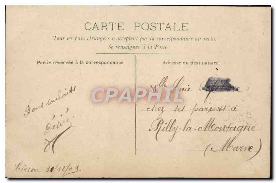 Homme en costume tenant un panier de fleurs — Bonne Année — CIRCÉ n°4332 — Achterkant
