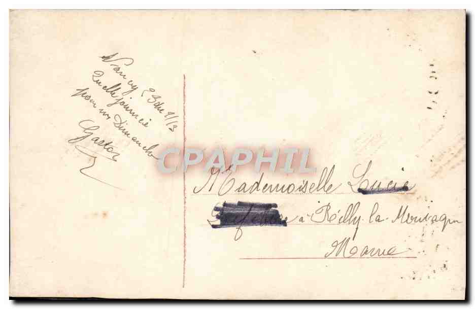 CPA Fantaisie Homme  — Back