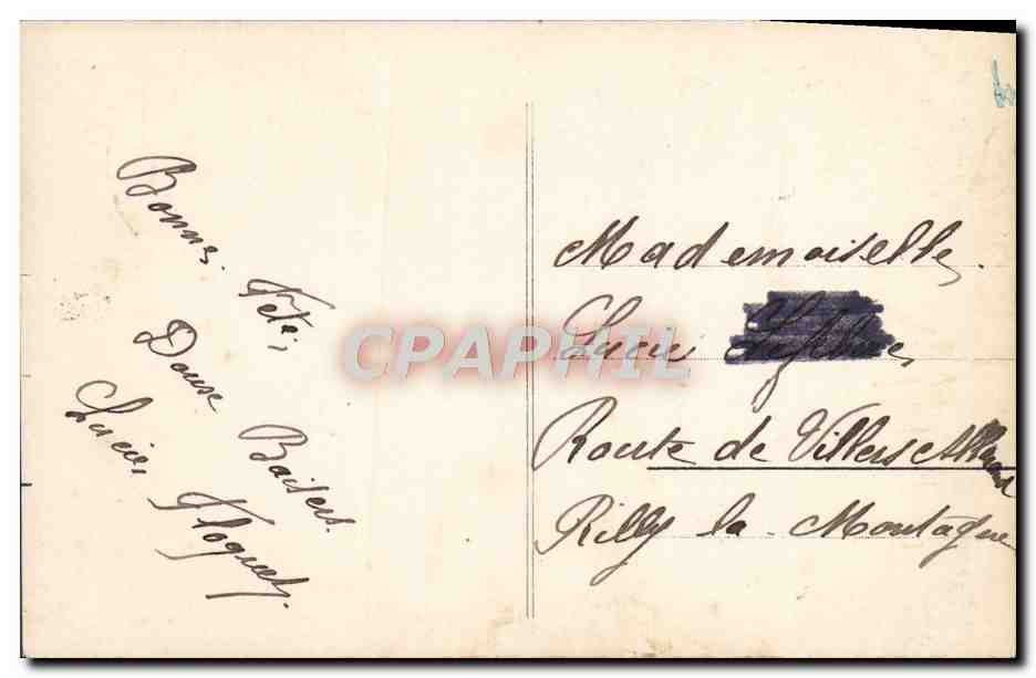 Jeune femme en robe longue — tenant des bouquets — éditeur Paris, n° 316 — Verso