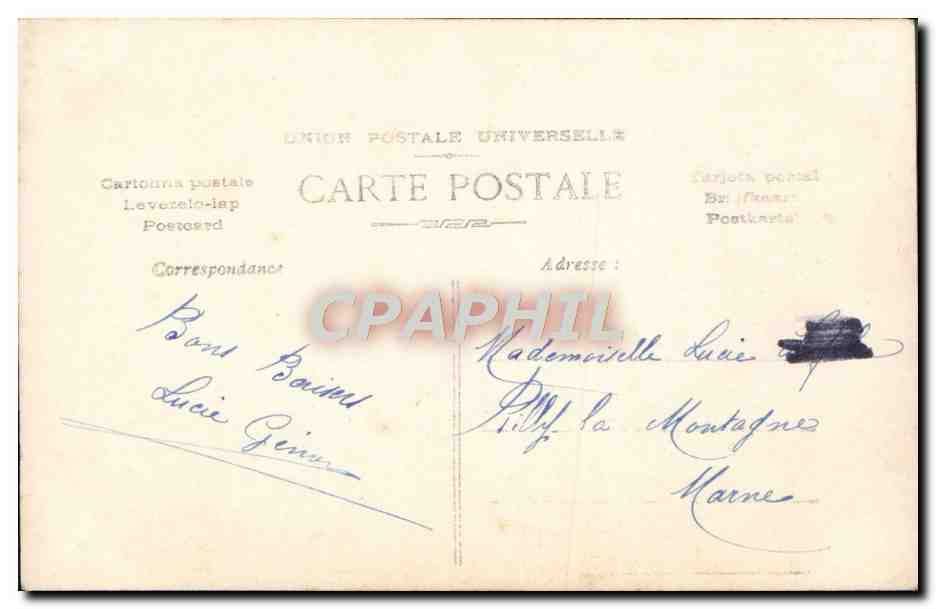 CPA Fantaisie Femme  — Back