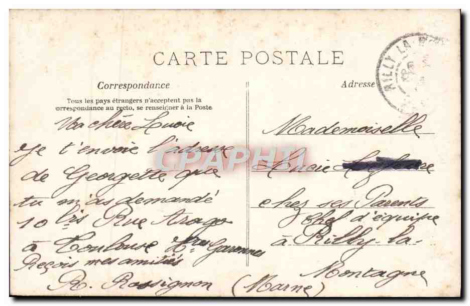 Jeune femme en chapeau décoré — Paris — éditeur AD, n° 322 — Reverso