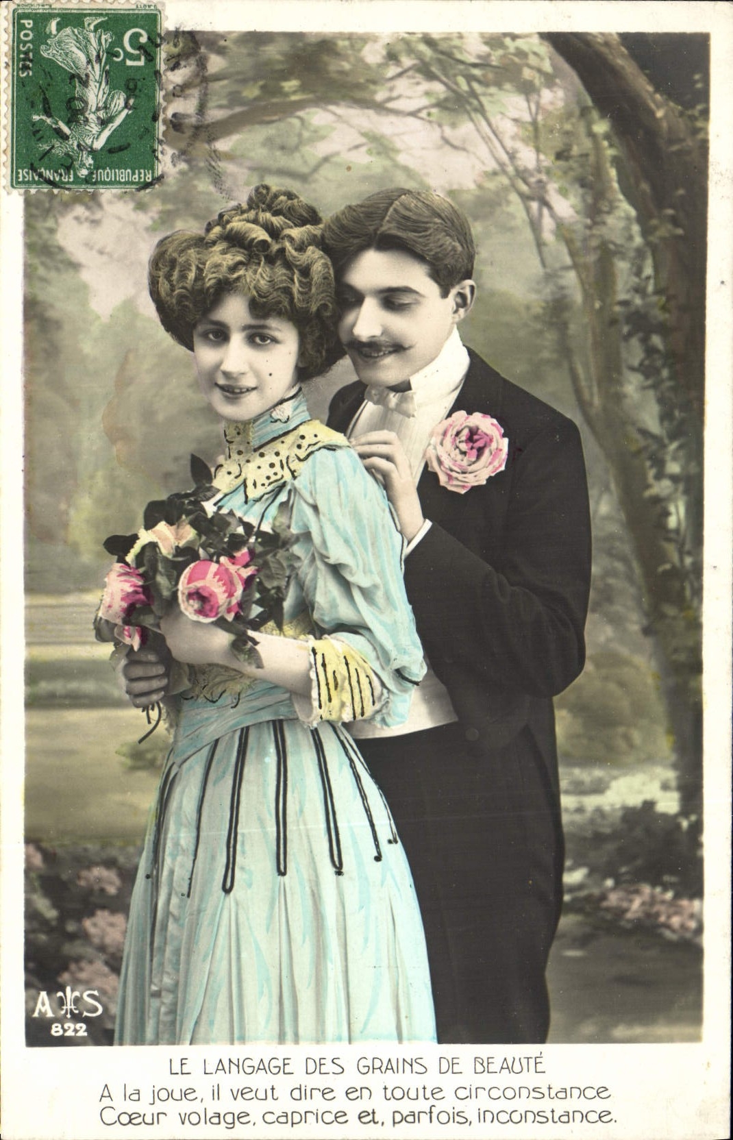 Couple en extérieur — texte poétique — A&S 822