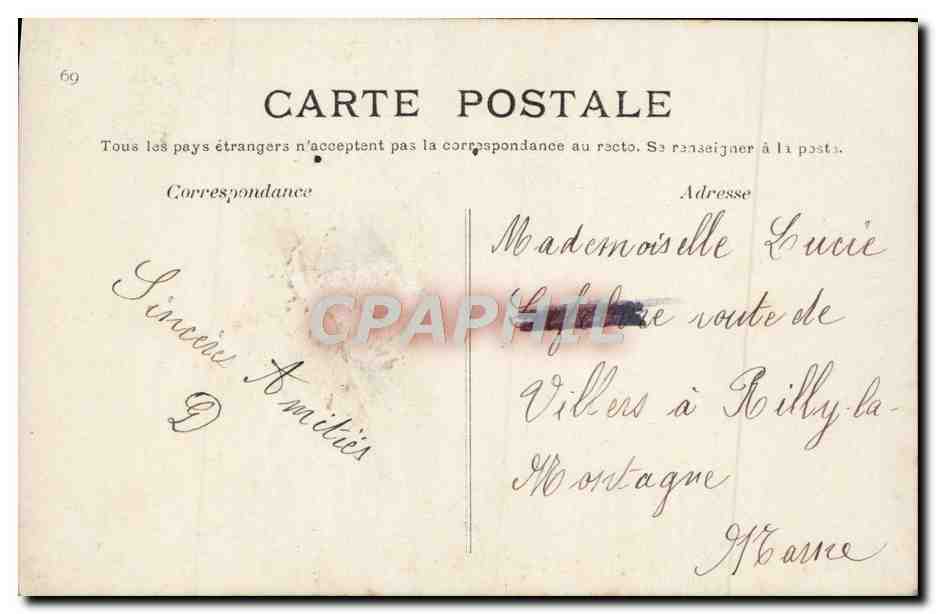 Couple en extérieur — texte poétique — A&S 822 — Rückseite