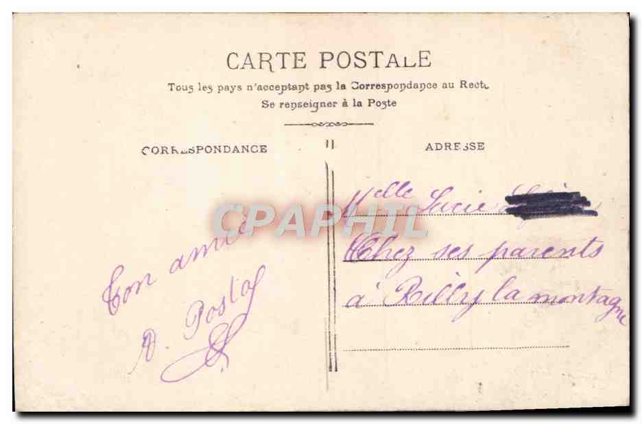 CPA Fantaisie Enfant — Rückseite