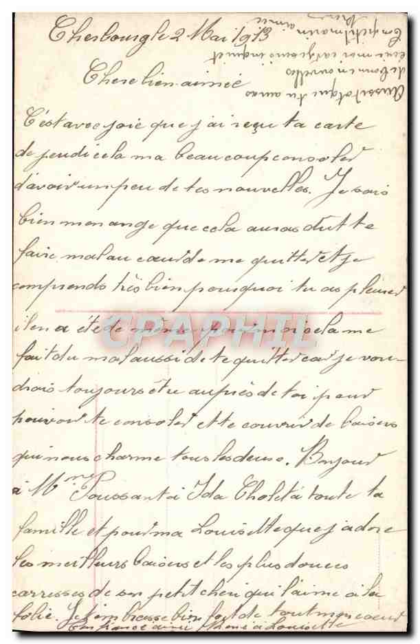 CPA Fantaisie Femme  — Verso
