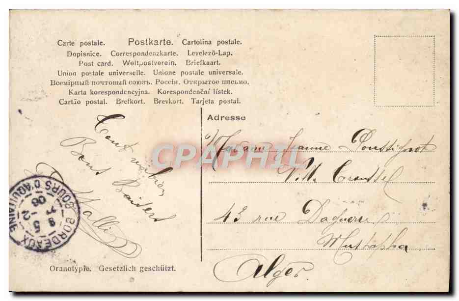CPA Fantaisie Femmes — Verso