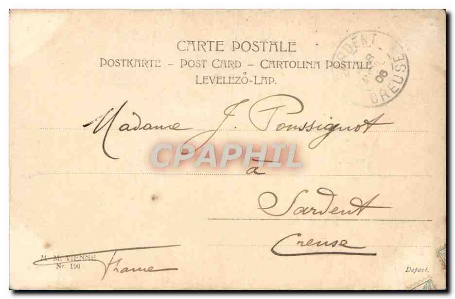 Femme — Kings' Daughter — M.M. Vienne, N° 190 — Verso