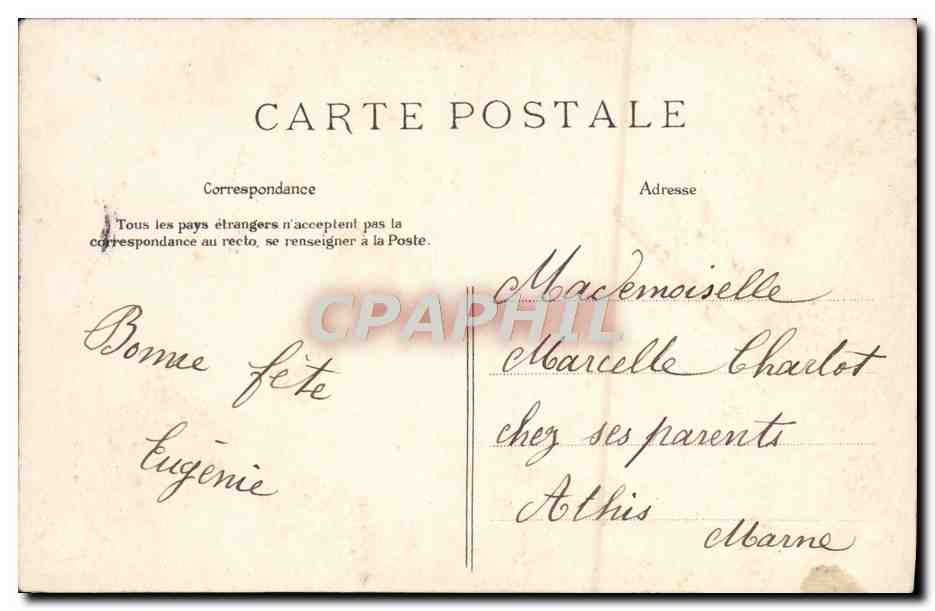 CPA Fantaisie Enfant — Rückseite