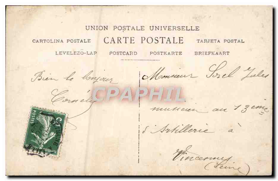 CPA Fantaisie Femme — Verso